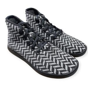 Allbirds Tree Topper High Top Sneakers WOMENS 10 Black White Waves Limited NIB